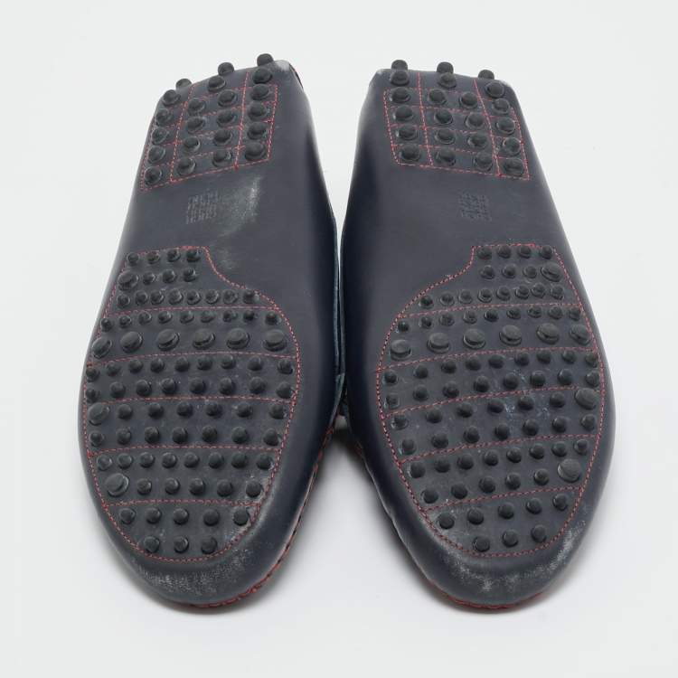 Pre Owned CH Carolina Herrera Black Leather Loafers Size 40