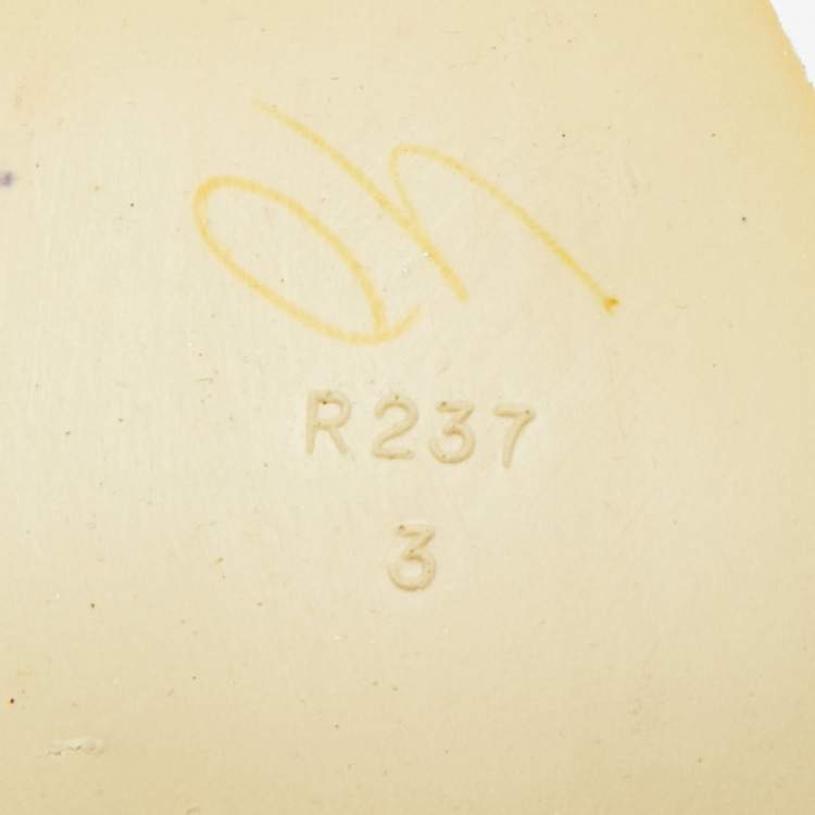 Pre Owned CH Carolina Herrera Size 40 Multicolor Knit Fabric and Leather Low Top Sneakers