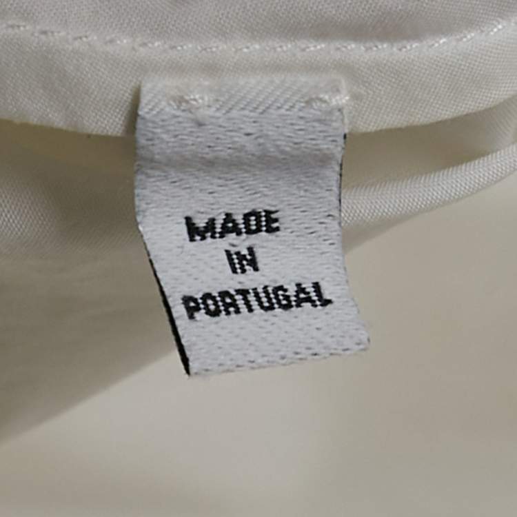 Pre Owned CH CH White Shirt White Poplin Wrap Detail Shirt S