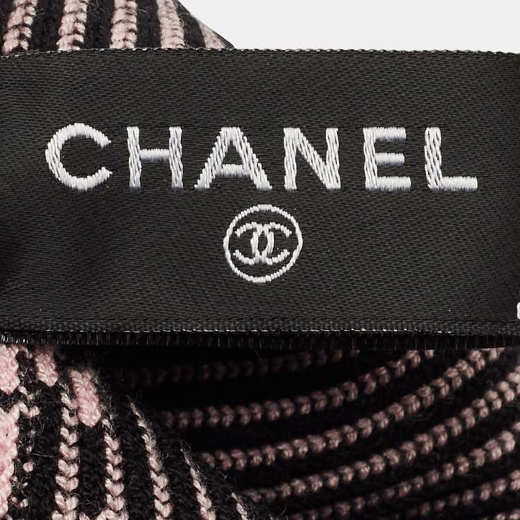 Pre Owned Chanel Pink CC Knit Leg Warmers