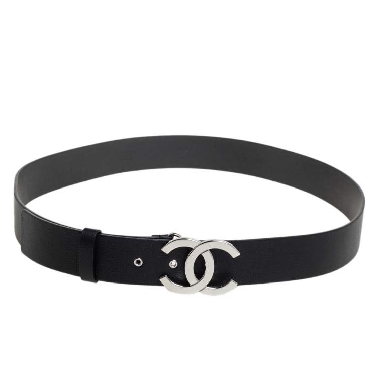 Chanel Black Caviar Leather CC Belt 95CM Chanel | The Luxury Closet
