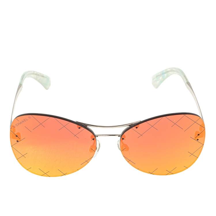 chanel gold aviator sunglasses