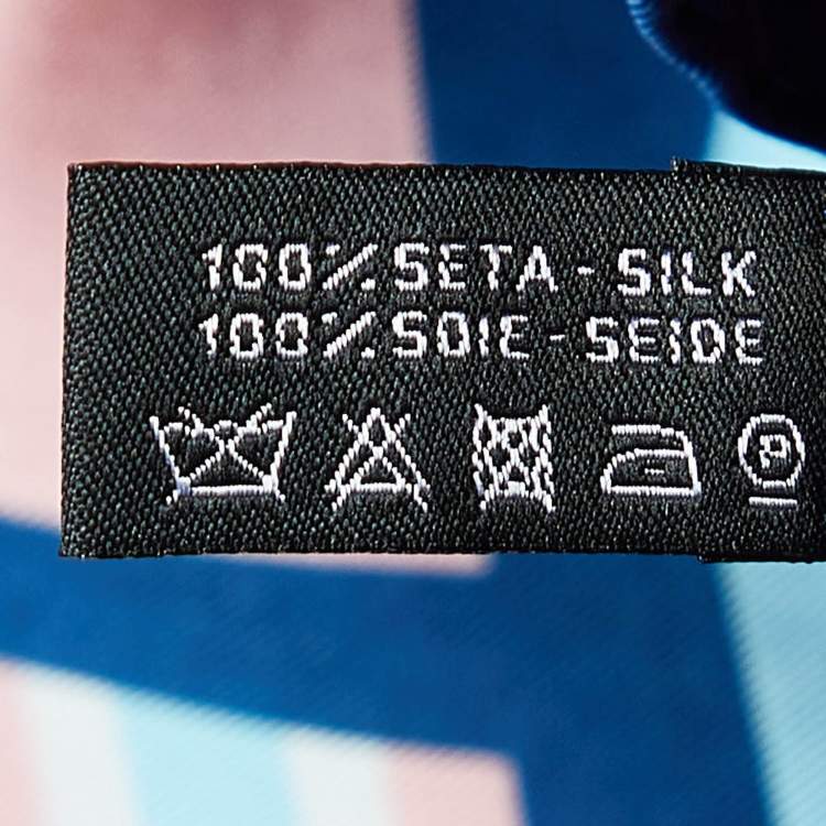 Pre Owned Chanel Navy Blue Cruise Print Silk Square Scarf