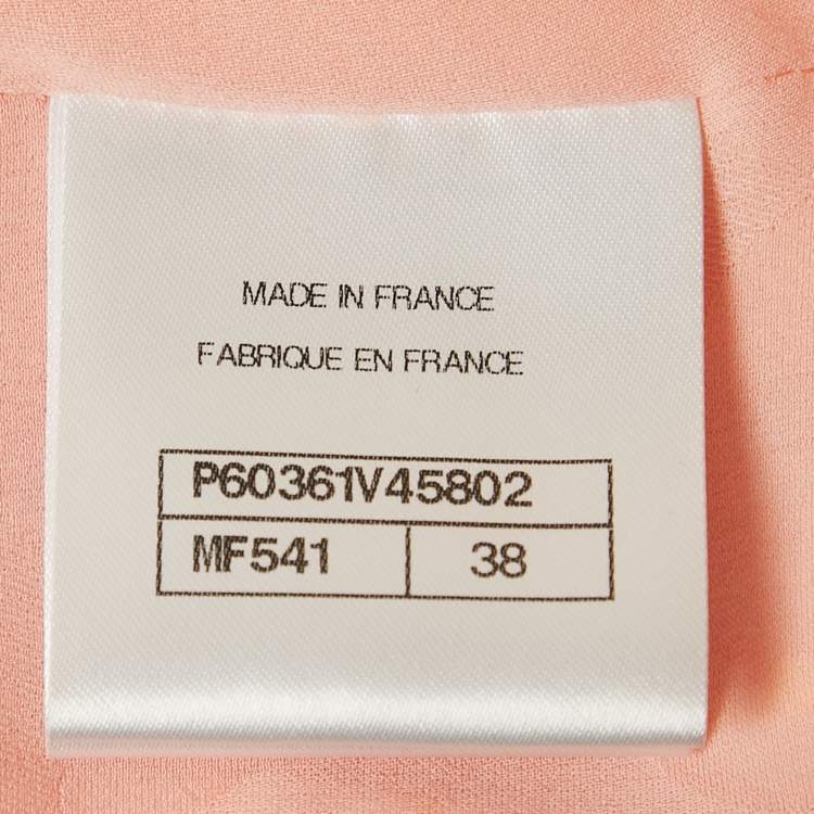 Pre Owned Chanel Pink Tweed Fantasy Jacket M 