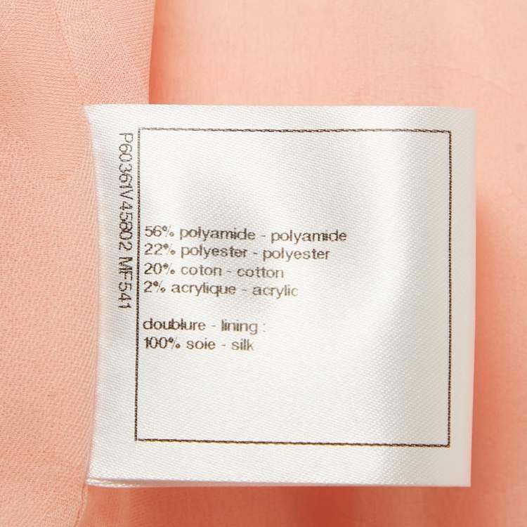 Pre Owned Chanel Pink Tweed Fantasy Jacket M 