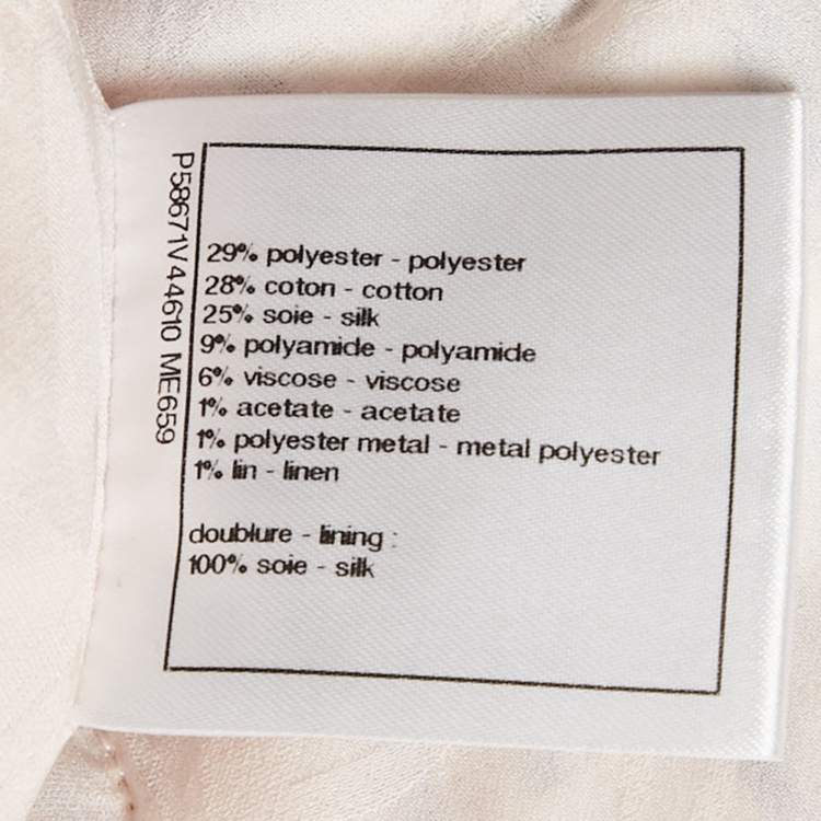 Pre Owned Chanel Multicolor Fantasy Tweed Button Detail Jacket S