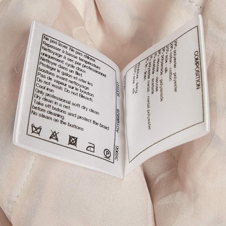 Pre Owned Chanel Multicolor Fantasy Tweed Button Detail Jacket S