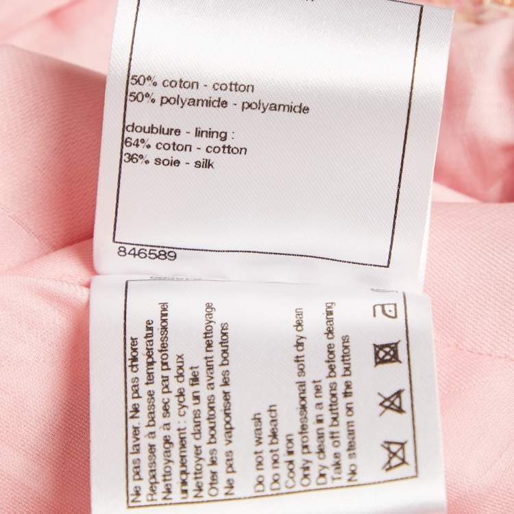 مملوكة مسبقًا Chanel Pink Tweed Vest M