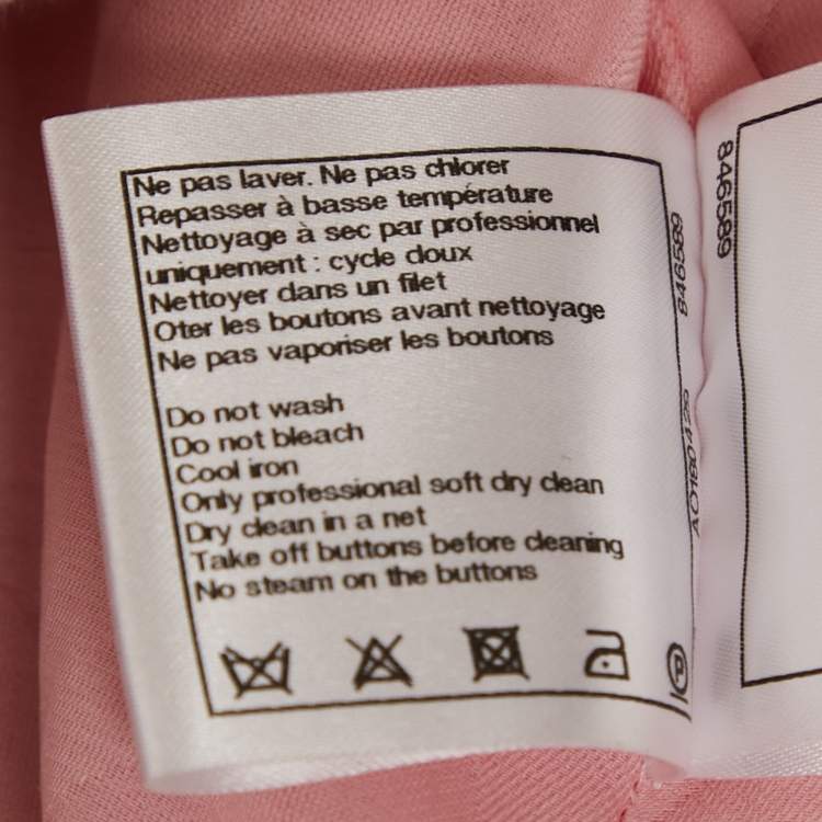 مملوكة مسبقًا Chanel Pink Tweed Vest M