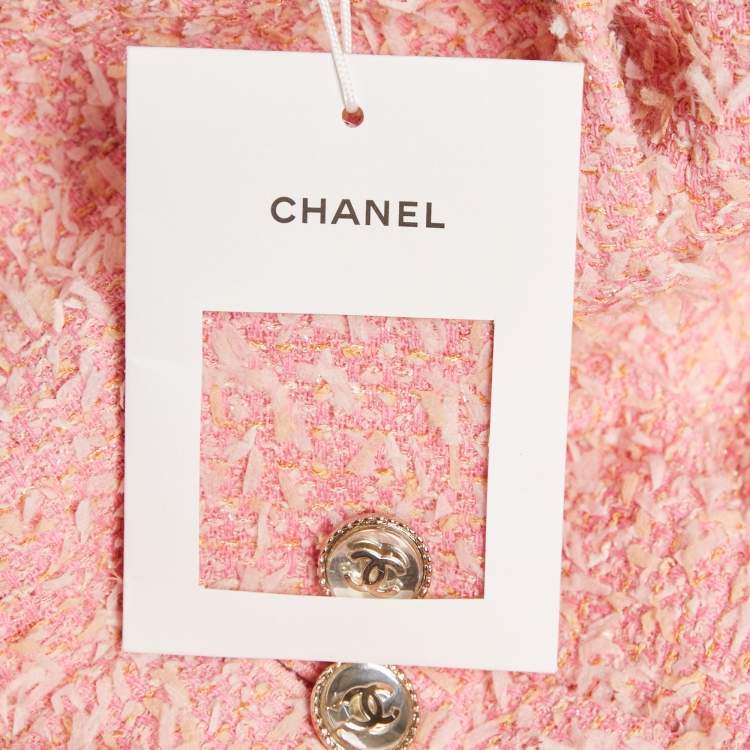 مملوكة مسبقًا Chanel Pink Tweed Vest M