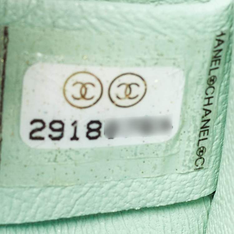 Pre Owned Chanel Multicolor Patent Leather and PVC  Small CC Filigree Vanity Case Bag