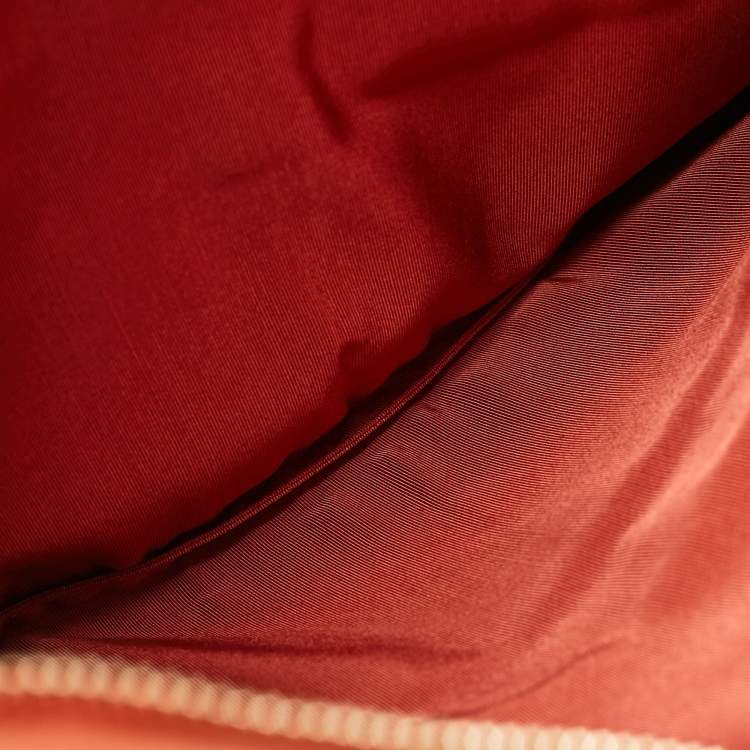 مملوكة مسبقًا Chanel Multicolor Striped Leather Foldover Clutch