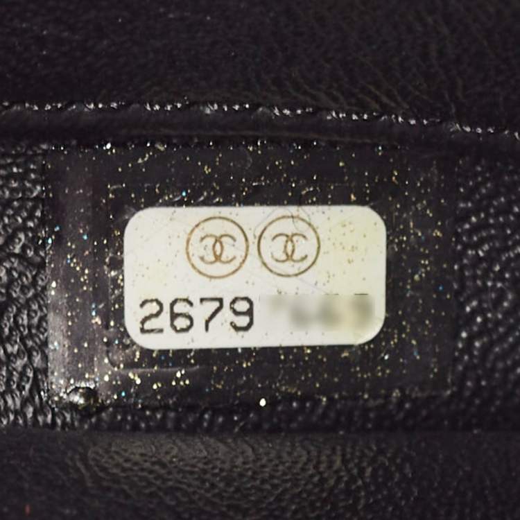 Pre Owned Chanel Black Chevron Leather Small Trendy CC Top Handle Bag