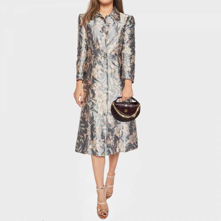 Pre Owned Chanel Burgundy Quilted Leather CC Chain Pouch