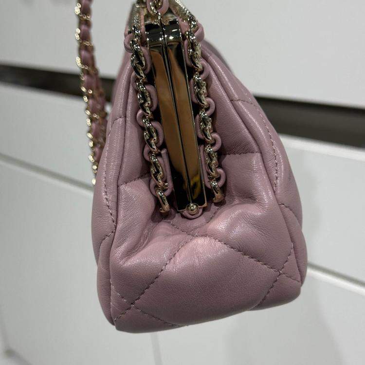 Pre Owned Chanel Pink Dinner Clutch Bag