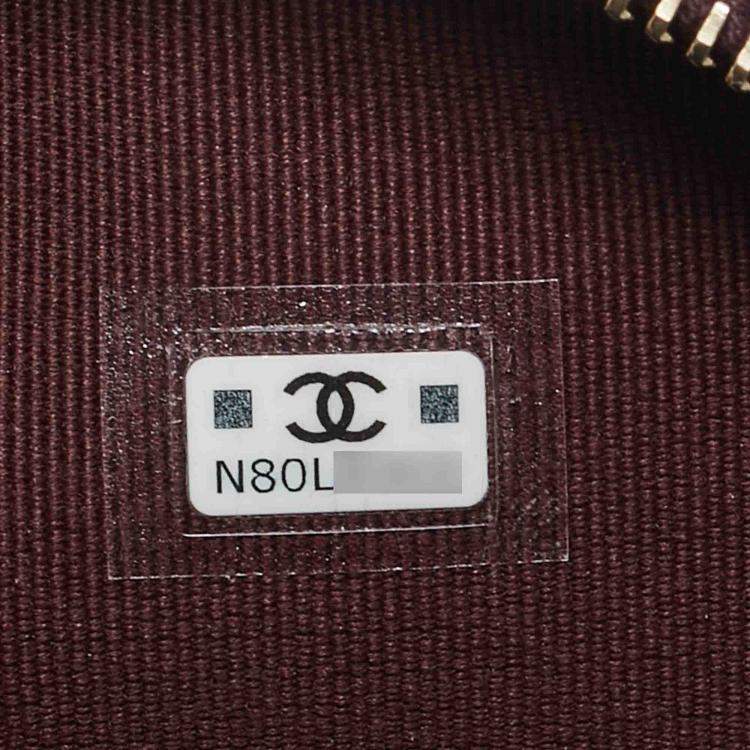 Pre Owned Chanel Burgundy Quilted Caviar Leather Mini CC Classic Backpack