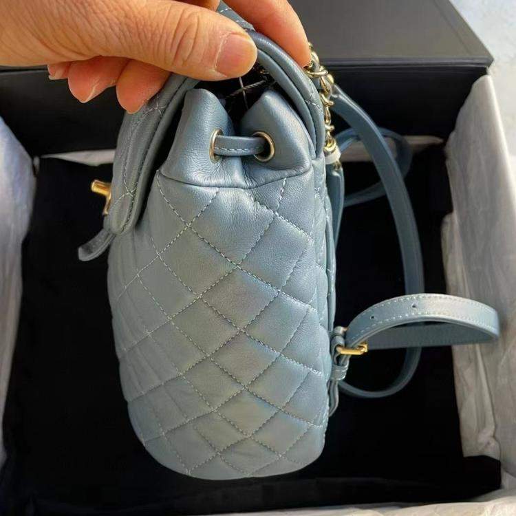 Pre Owned Chanel Quilted Leather Small Urban Spirit Backpack