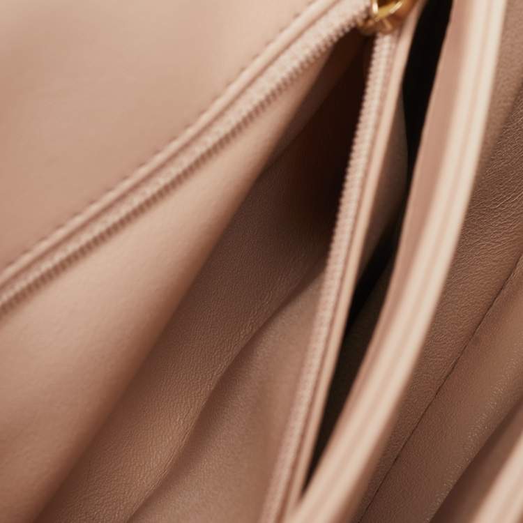 Pre Owned Chanel Pink Quilted Leather Small Trendy CC Flap Bag
