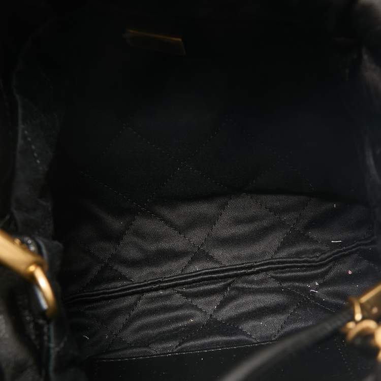 Pre Owned Chanel Black Quilted Leather Mini 22 Chain Bag