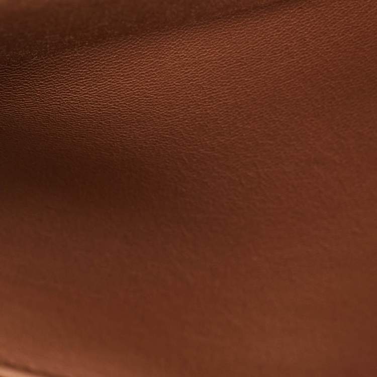 Pre Owned Chanel Brown Quilted Leather 19 Flap Wallet on Chain