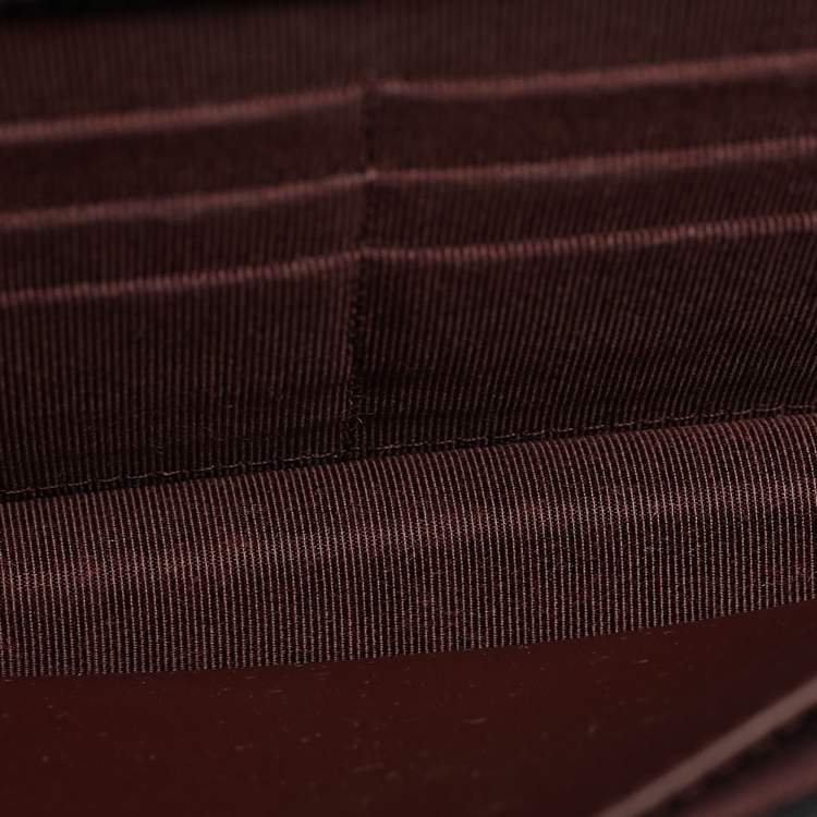 Pre Owned Chanel Black Quilted Caviar Leather Classic Wallet on Chain