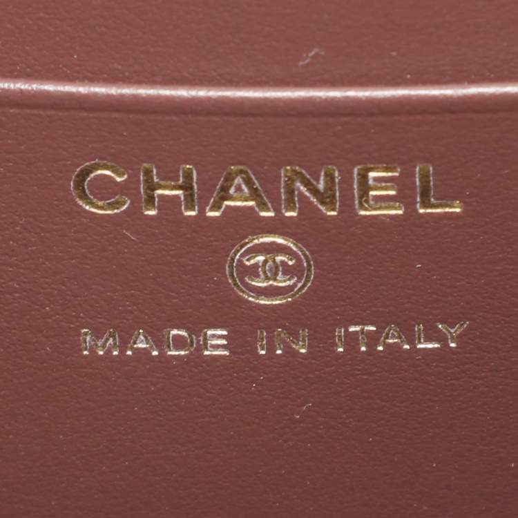 Pre Owned Chanel CC Black Quilted Caviar Leather Chain Clutch Bag