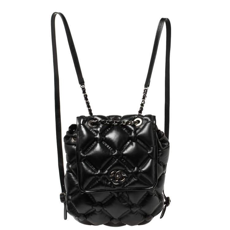 Chanel Chesterfield Chain Tote Black Quilted Calfskin – Vault 55
