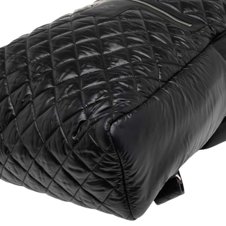 مملوكة مسبقًا Chanel Black Quilted Nylon Coco Cocoon Backpack