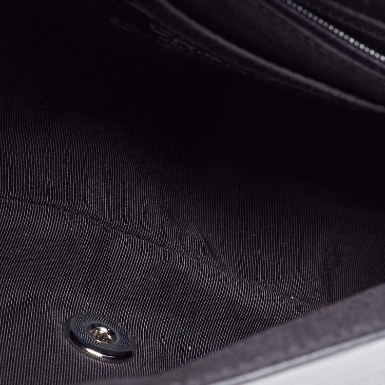 Pre Owned Chanel Black Quilted Leather and Lurex Elementary Chic Flap Bag