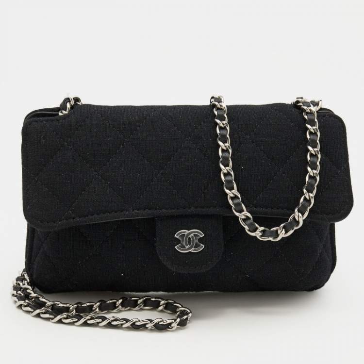Chanel Black Quilted Jersey Foldable Tote With Chain Bag Chanel | The  Luxury Closet