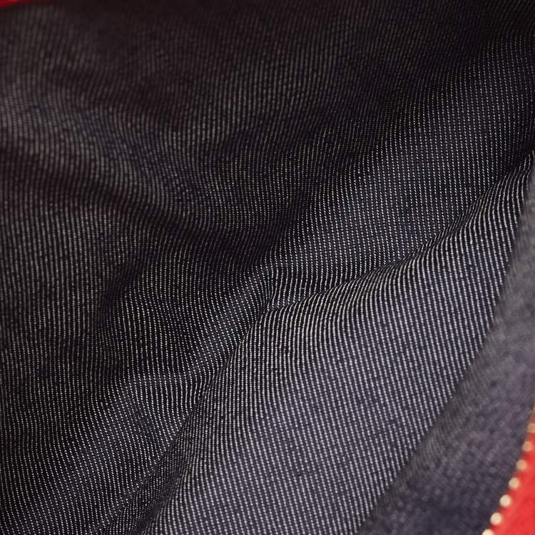 Pre Owned Chanel Red Leather CC Mania Double Zip Waist Belt Bag