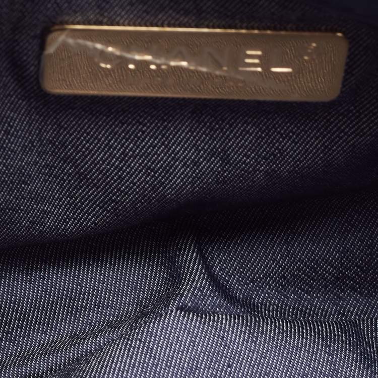 Pre Owned Chanel Blue Leather CC Mania Waist Bag