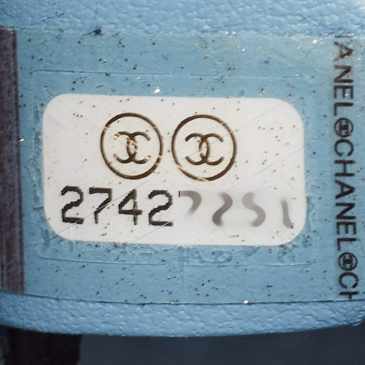 Pre Owned Chanel Black Leather Logo Eyelets Belt Bag