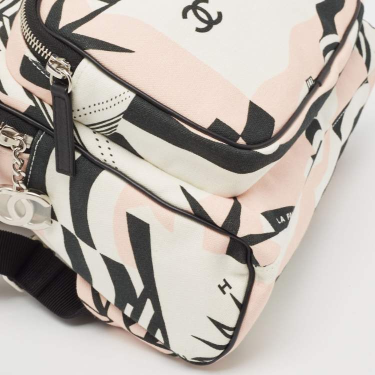 Pre Owned Chanel Multicolor  La Pausa Print Canvas Backpack