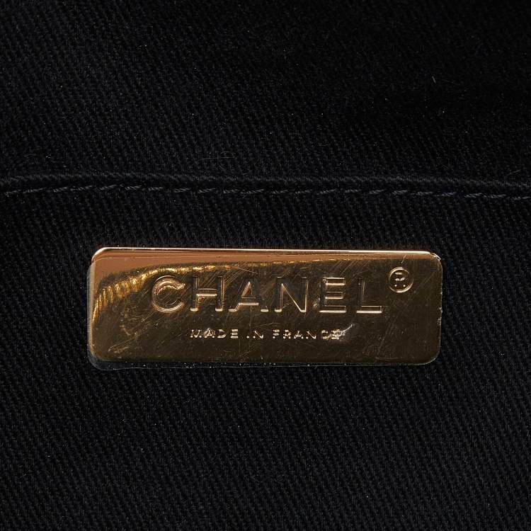 Pre Owned Chanel Black Quilted Caviar Leather Chic Affinity Belt Bag