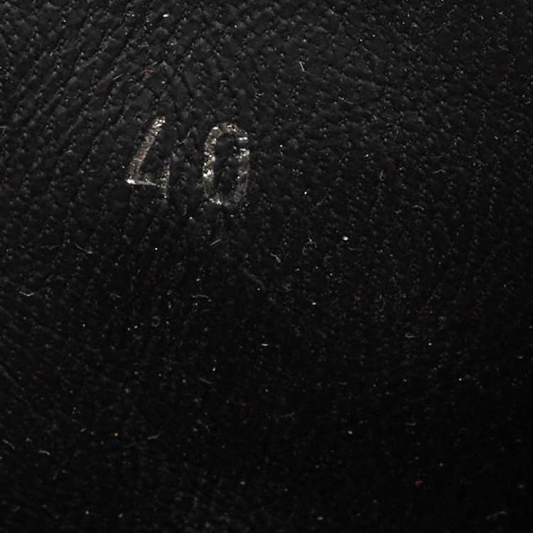 Pre Owned Chanel Black Nylon and Leather CC Logo Star Biker Boots Size 40