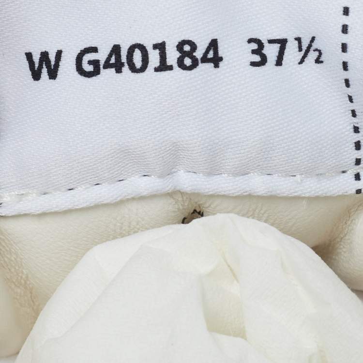 Pre Owned Chanel CC Size 37.5 Orange Fabric and Suede Lace Up Sneakers