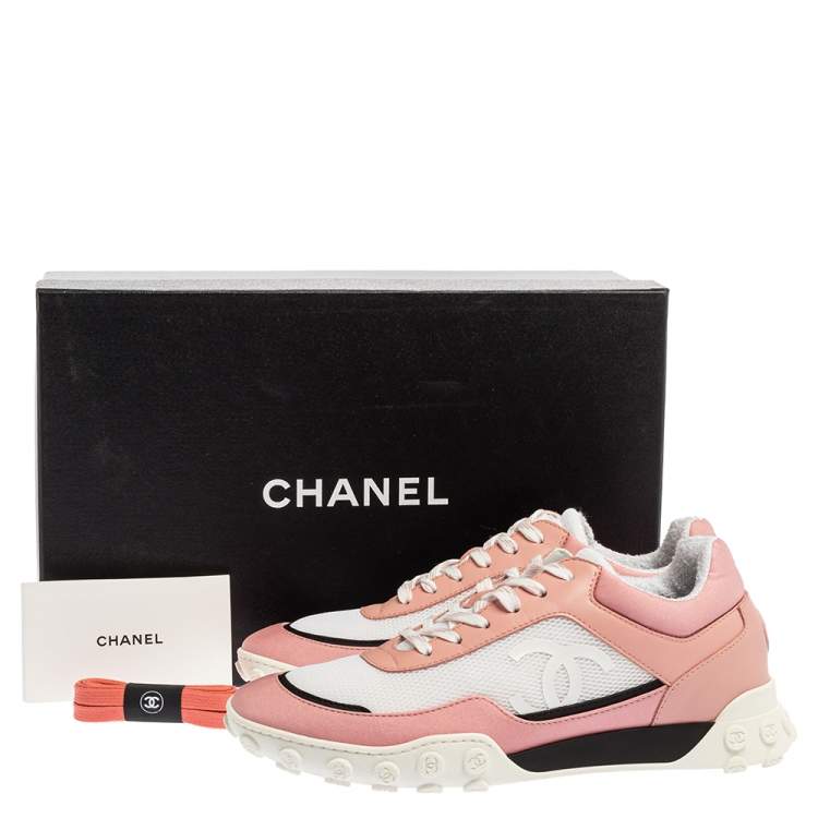 chanel satin sneakers