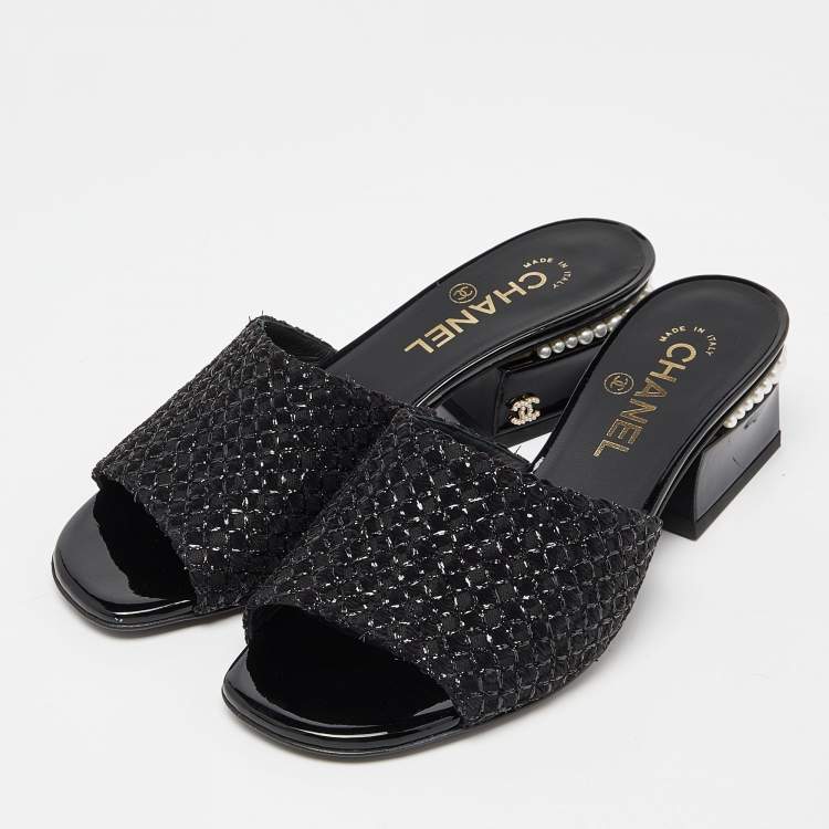 Chanel on sale slide shoes