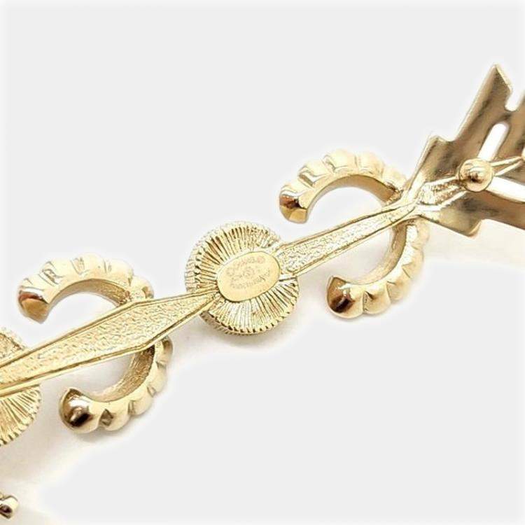 Pre Owned مشبك شعر شانيل كوكو بسهم معدني