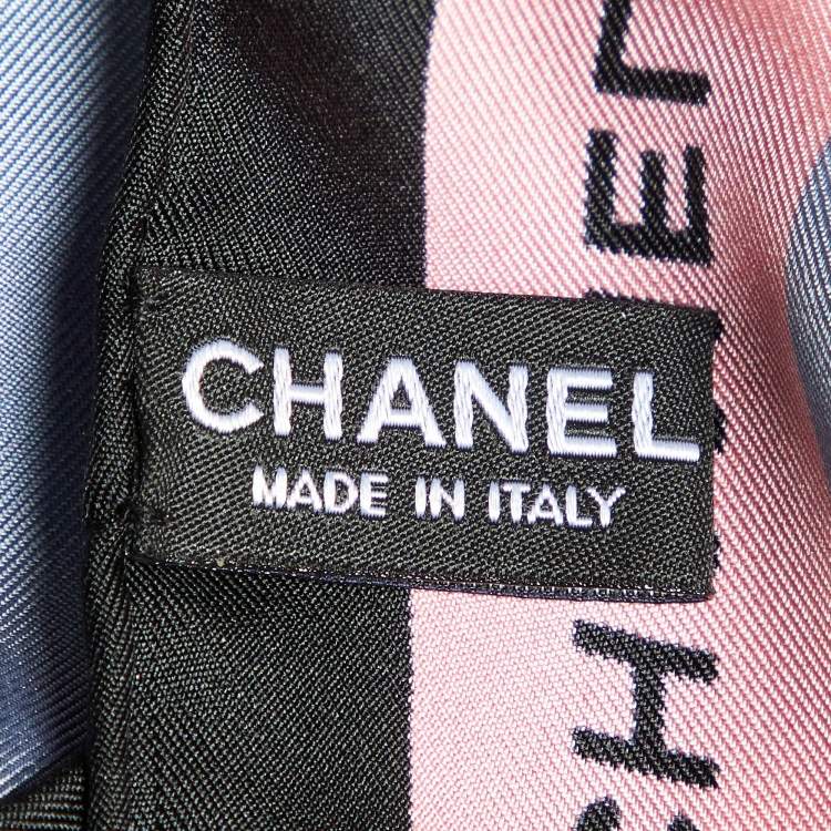 Pre Owned Chanel Multicolor Bags Print Silk Square Scarf