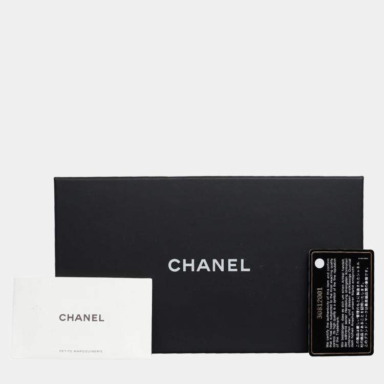 Pre Owned Chanel Black Lambskin Quilted iPhone 12Pro Chain Case