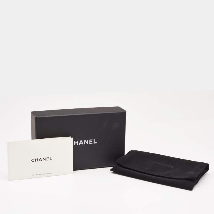Pre Owned Chanel Logo Crystal Gold Tone Necklace