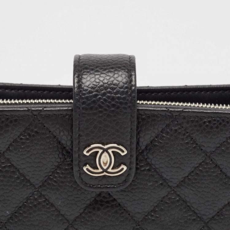Pre Owned Chanel Red Quilted Leather CC Phone Holder Pouch