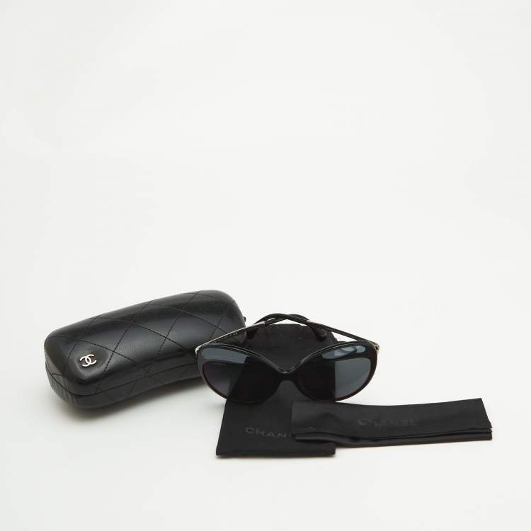 Pre Owned Chanel Black Gradient 5379 Butterfly Sunglasses