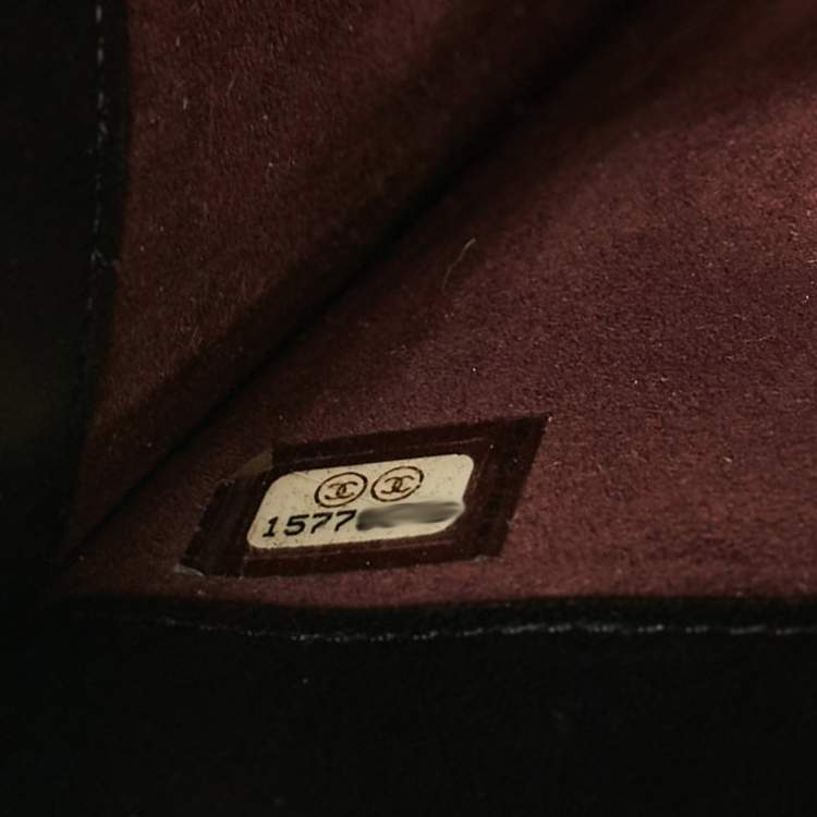 Pre Owned Chanel Black Quilted Leather CC iPad Case