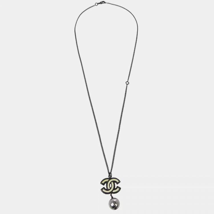 Pre Owned Chanel Silver Chain Necklace