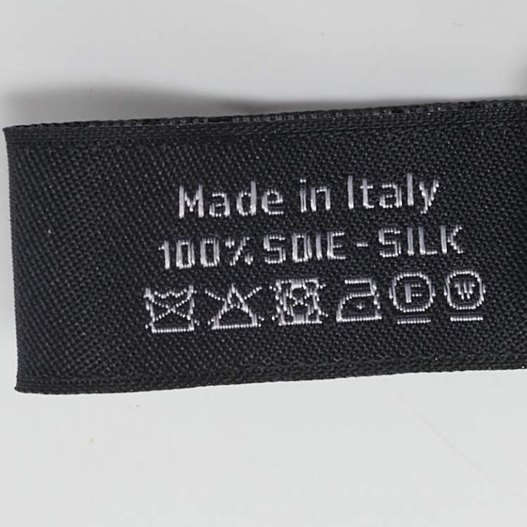 Pre Owned Chanel Black Silk Bow Scrunchie 