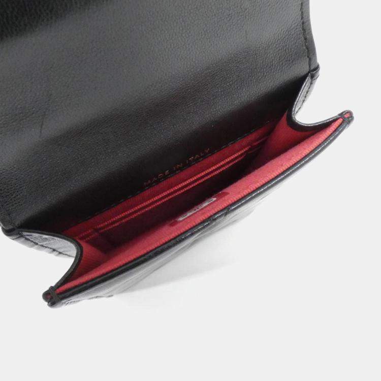 Pre Owned Chanel Black Leather 19 Phone Case Bag