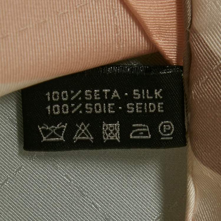 Pre Owned Chanel Pastel Pink/Blue CC Jacquard Printed Silk Square Scarf